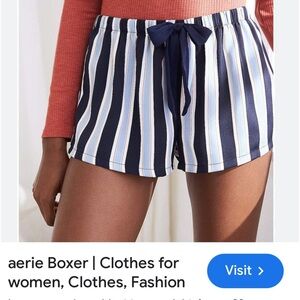 NWOT Aerie intimate satin polyester Sleep Shorts boxers L  w♥️ #76